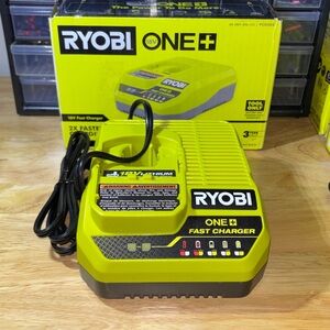 ⭐️ RYOBI ONE+ 18V Fast Charger - Lime Green/Black Open Box New